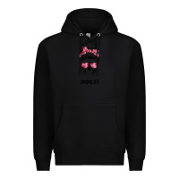 Black Pink Flower Mom Skull Premium Hoodie - Bettercallsaul