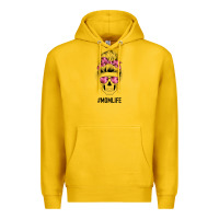 Lemon Pink Flower Mom Skull Premium Hoodie - Bettercallsaul