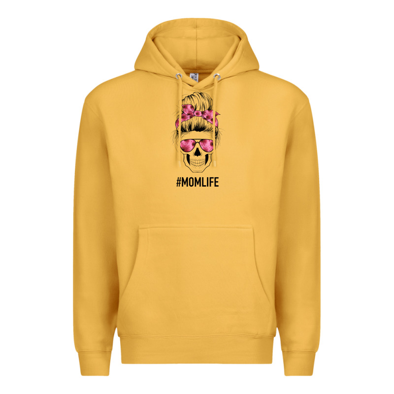 Pink Flower Mom Skull Premium Hoodie by Bettercallsaul | Teevron