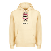 Pina Colada Pink Flower Mom Skull Premium Hoodie - Bettercallsaul