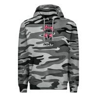 Slate Camo Pink Flower Mom Skull Premium Hoodie - Bettercallsaul