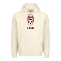 Tofu Pink Flower Mom Skull Premium Hoodie - Bettercallsaul