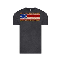 Vintage Black usa flag leopard Vintage Tee - JahusDesignShop