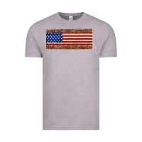 Vintage Zinc usa flag leopard Vintage Tee - JahusDesignShop