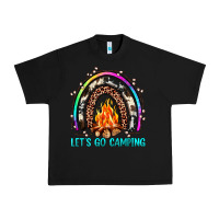 Black let's go camping rainbow Urban Heavy Tee - JahusDesignShop