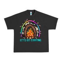 Pigment Black let's go camping rainbow Urban Heavy Tee - JahusDesignShop