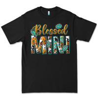 Black blessed mini with leopard and aztec Premium Tee - texasbilliewilder