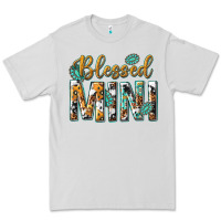 Dove Grey blessed mini with leopard and aztec Premium Tee - texasbilliewilder