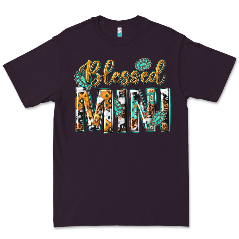 Blessed Mini With Leopard And Aztec Premium Tee by texasbilliewilder | Teevron