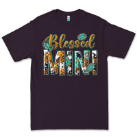 Plum blessed mini with leopard and aztec Premium Tee - texasbilliewilder