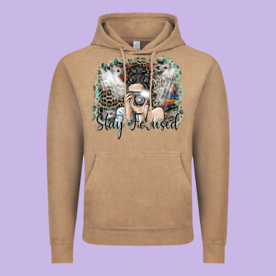 Stay Focused Vintage Hoodie Designed By Sublimationcraftshop