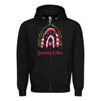 Black summer vibes Zipper Hoodie - MaliasSmallBusiness