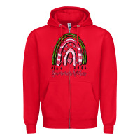 Red summer vibes Zipper Hoodie - MaliasSmallBusiness