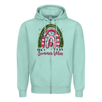 Seafoam summer vibes Zipper Hoodie - MaliasSmallBusiness