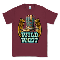 Burgundy wild west Classic Tee - JahusDesignShop