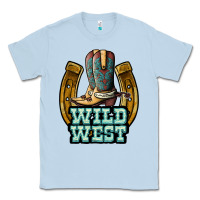 Dusty Blue wild west Classic Tee - JahusDesignShop