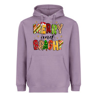 Lavender merry and bright Heavyweight Hoodie - MaliasSmallBusiness