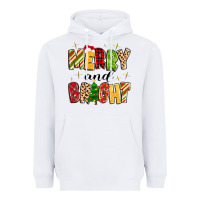 White merry and bright Heavyweight Hoodie - MaliasSmallBusiness