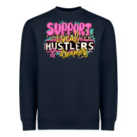 Navy support local hustlers and dreamers Heavyweight Sweatshirt - JahusDesignShop