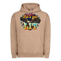 Pigment Burro Let's get lit America Eagle 4th of july Urban Hoodie - HowdyJamesFarm