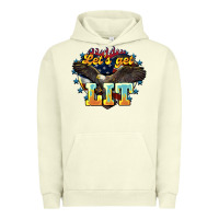 Pigment Pistachio Let's get lit America Eagle 4th of july Urban Hoodie - HowdyJamesFarm