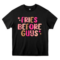 Black fries before guys Heavy Core Tee - MaliasSmallBusiness
