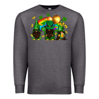 Charcoal Heather St. Patrick's afro gnomies with rainbow Premium Sweatshirt - BundleAndBundleShop