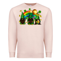 Pale Pink St. Patrick's afro gnomies with rainbow Premium Sweatshirt - BundleAndBundleShop