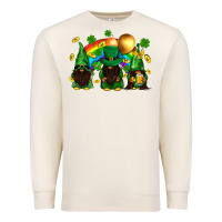 Sandshell St. Patrick's afro gnomies with rainbow Premium Sweatshirt - BundleAndBundleShop