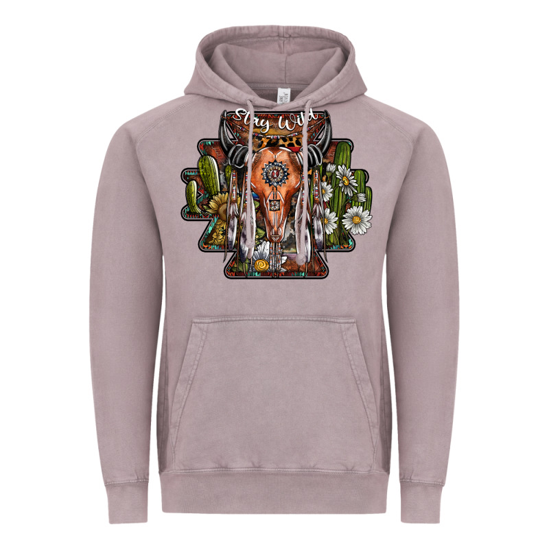 Stay Wild Vintage Hoodie by SublimationCraftShop | Teevron
