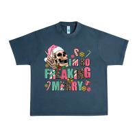 Midnight Navy i m so freaking merry Urban Heavy Tee - AdoDesignShop