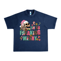 Navy i m so freaking merry Urban Heavy Tee - AdoDesignShop