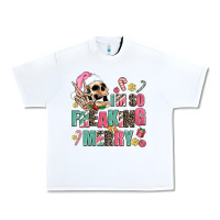 White i m so freaking merry Urban Heavy Tee - AdoDesignShop