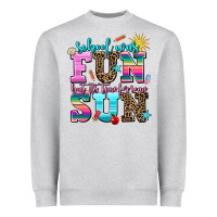Heather Grey school was  fun but its time for some  sun Heavyweight Sweatshirt - AdoDesignShop