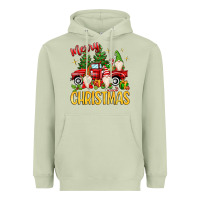 Matcha merry christmas gnomes truck Heavyweight Hoodie - MaliasSmallBusiness