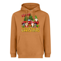 Meerkat merry christmas gnomes truck Heavyweight Hoodie - MaliasSmallBusiness