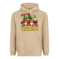 Mushroom merry christmas gnomes truck Heavyweight Hoodie - MaliasSmallBusiness