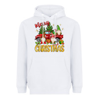 White merry christmas gnomes truck Heavyweight Hoodie - MaliasSmallBusiness