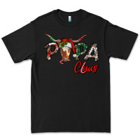 Black Papa Claus With Long Horn Western Christmas Premium Tee - RanaPortraitStore