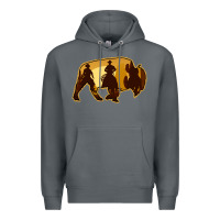 Rock Bison Silhouette Cowboy Premium Hoodie - Bettercallsaul