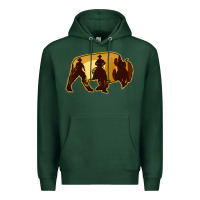 Sports Green Bison Silhouette Cowboy Premium Hoodie - Bettercallsaul
