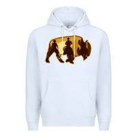 White Bison Silhouette Cowboy Premium Hoodie - Bettercallsaul