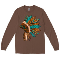 Chestnut native american indian headdress Long Sleeve Tee - Artiststas