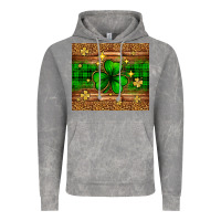Cloud Rock St. Patrick's Day shamrock leopard Vintage Hoodie - Neo Western