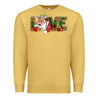 Antique Gold Love And Santa With Gift Boxes Premium Sweatshirt - BundleAndBundleShop