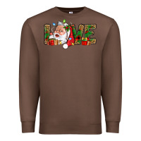 Chestnut Love And Santa With Gift Boxes Premium Sweatshirt - BundleAndBundleShop