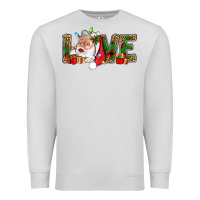 Dove Grey Love And Santa With Gift Boxes Premium Sweatshirt - BundleAndBundleShop