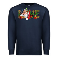 Navy Love And Santa With Gift Boxes Premium Sweatshirt - BundleAndBundleShop