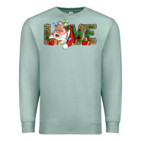 Seafoam Love And Santa With Gift Boxes Premium Sweatshirt - BundleAndBundleShop