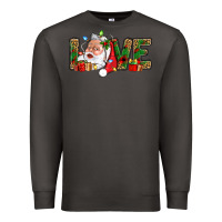 Smoke Love And Santa With Gift Boxes Premium Sweatshirt - BundleAndBundleShop